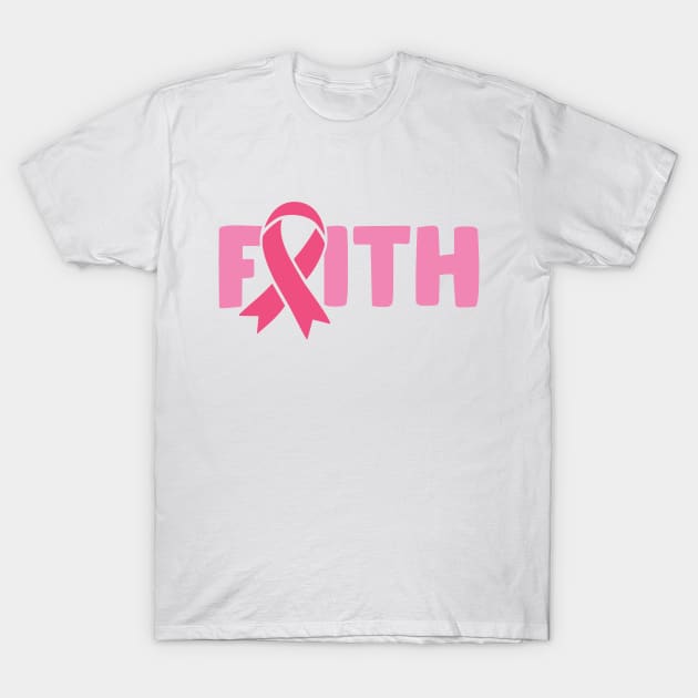 Faith - hope cure T-Shirt by Peach Lily Rainbow